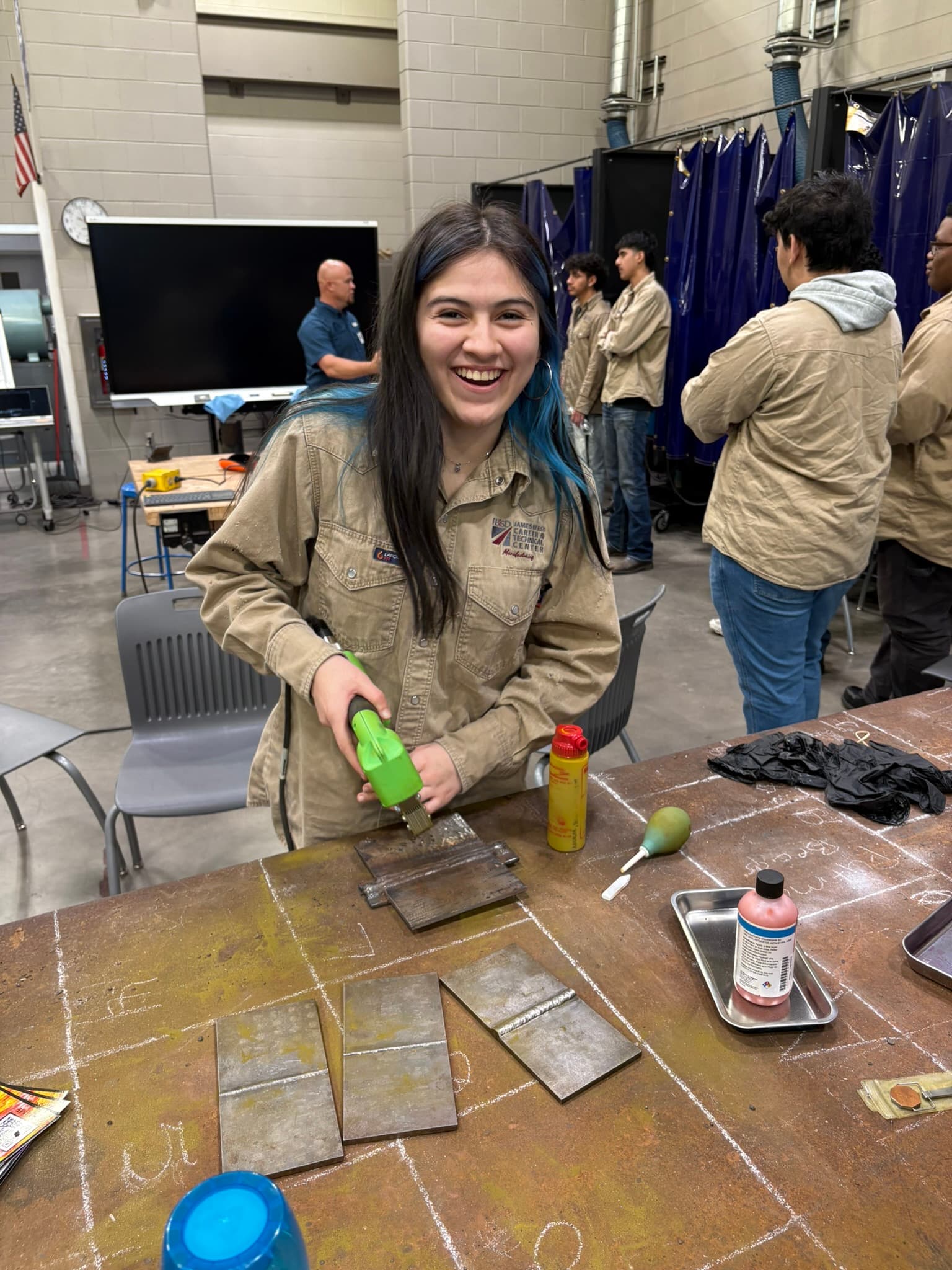 Students in training